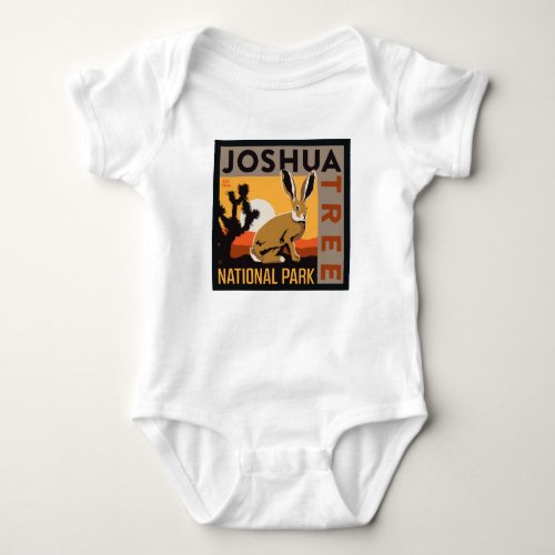 Joshua Tree National Park  Jackrabbit Baby Bodysuit