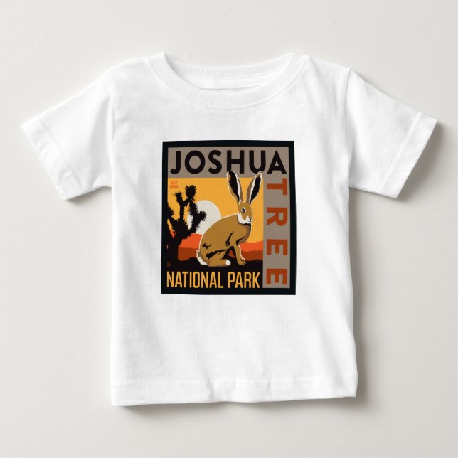 Joshua Tree National Park | Jackrabbit Baby T-Shirt (Front)