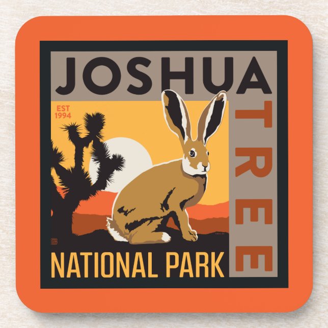 Joshua Tree National Park | Jackrabbit Beverage Coaster (Front)