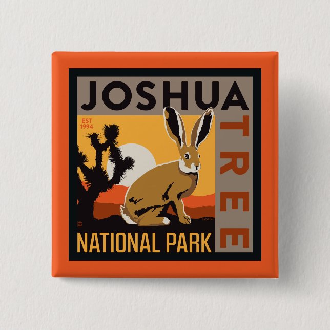 Joshua Tree National Park | Jackrabbit Button (Front)