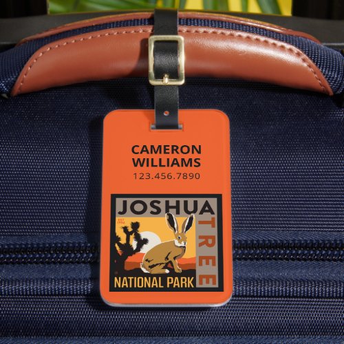 Joshua Tree National Park  Jackrabbit Luggage Tag