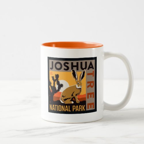 Joshua Tree National Park  Jackrabbit Two_Tone Coffee Mug