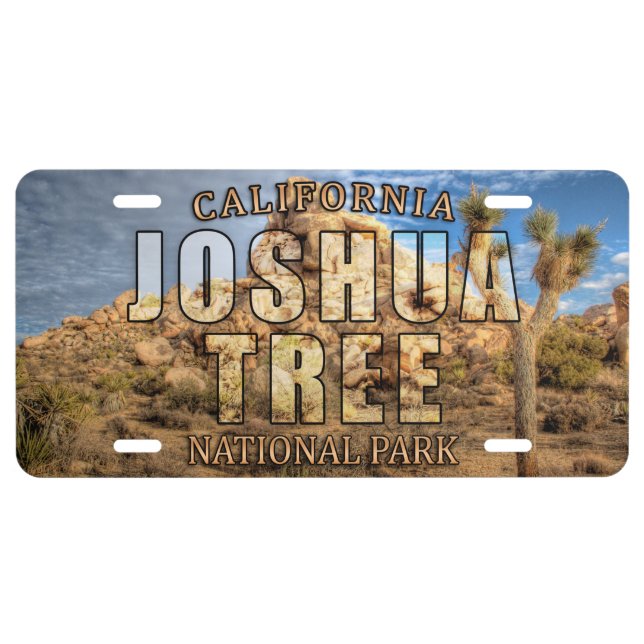 Joshua Tree National Park License Plate (Front)