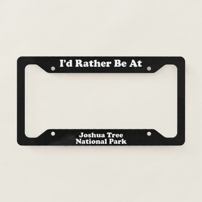 Joshua Tree National Park - LPF License Plate Frame (Front)