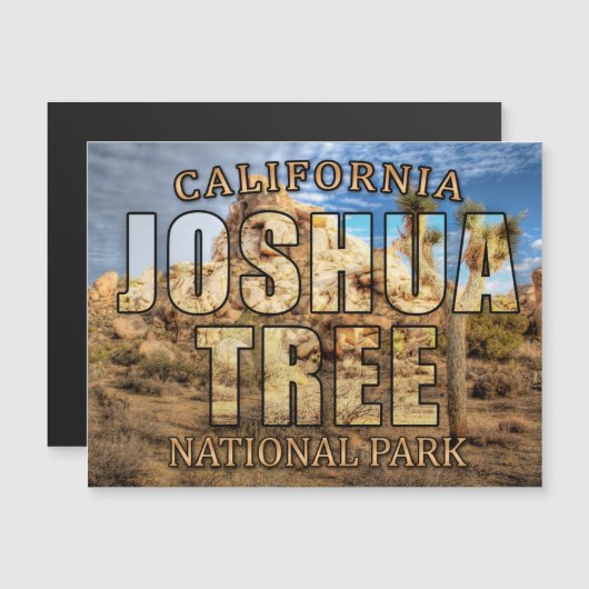 Joshua Tree National Park Magnetic Card (Front/Back)