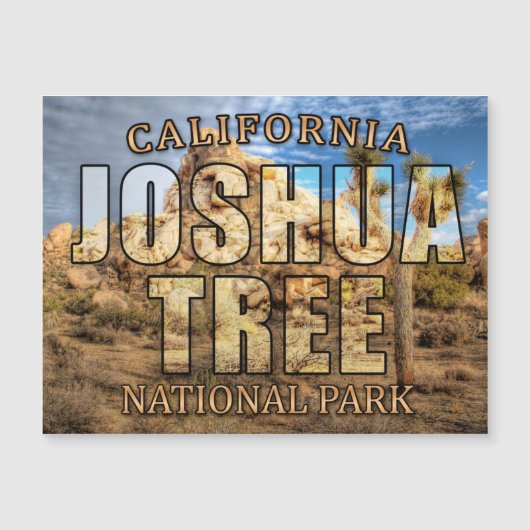Joshua Tree National Park Magnetic Card (Front)