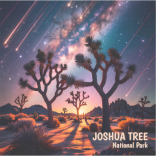 Joshua Tree National Park Milky Way Meteor Shower Sticker