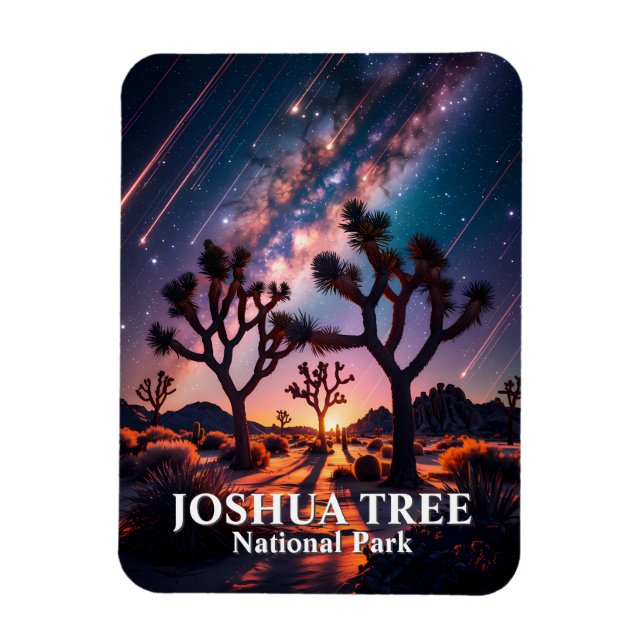 Joshua Tree National Park Night Sky Milky Way Magnet (Vertical)