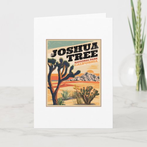 Joshua Tree National Park Outdoor Vintage Card