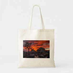 Joshua Tree National Park Red Sunset Tote Bag