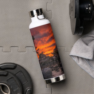 Joshua Tree National Park Red Sunset Water Bottle