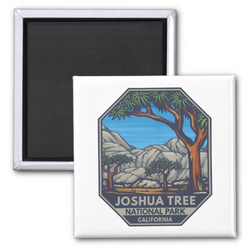 Joshua Tree National Park Retro Emblem Magnet