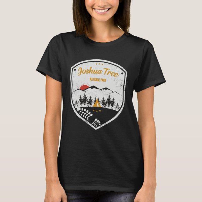 Joshua Tree  National Park Retro Souvenir T-Shirt (Front)