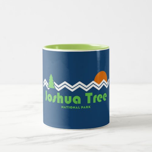 Joshua Tree National Park Retro Two_Tone Coffee Mug