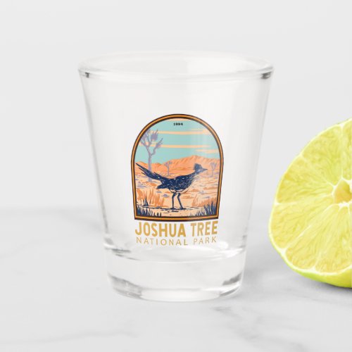 Joshua Tree National Park Roadrunner Vintage Shot Glass