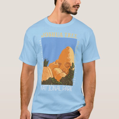 Joshua Tree National Park Skull Rock California Di T_Shirt