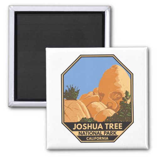 Joshua Tree National Park Skull Rock California  Magnet