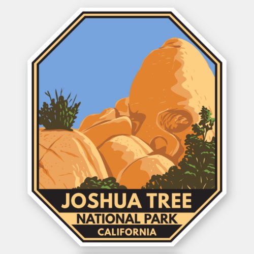 Joshua Tree National Park Skull Rock California Sticker
