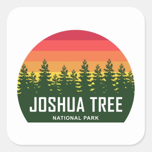 Joshua Tree National Park Square Sticker