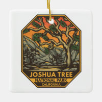 Joshua Tree National Park Sunset Retro Emblem
