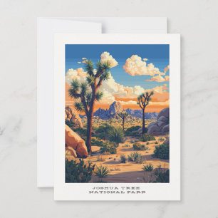 Joshua Tree National Park Travel Postcard
