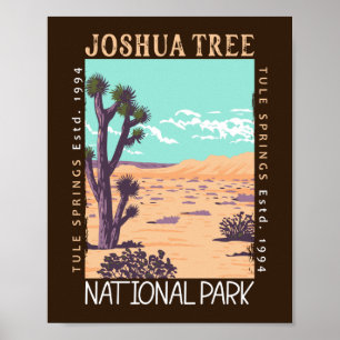 Joshua Tree National Park Tule Springs Distressed Poster