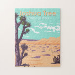 Joshua Tree National Park Tule Springs Vintage Jigsaw Puzzle<br><div class="desc">Joshua Tree vector artwork. The park is named for the region’s twisted,  bristled Joshua trees,  the park straddles the cactus-dotted Colorado Desert and the Mojave Desert.</div>