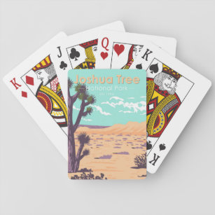 Joshua Tree National Park Tule Springs Vintage  Playing Cards