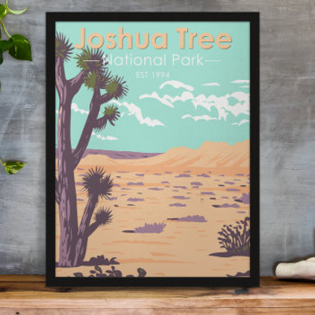 Joshua Tree National Park Tule Springs Vintage Poster by Kris_and_Friends at Zazzle