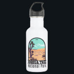 Joshua Tree National Park Tule Springs Vintage  Stainless Steel Water Bottle<br><div class="desc">Joshua Tree vector artwork in a window style design. The park is named for the region’s twisted,  bristled Joshua trees,  the park straddles the cactus-dotted Colorado Desert and the Mojave Desert.</div>