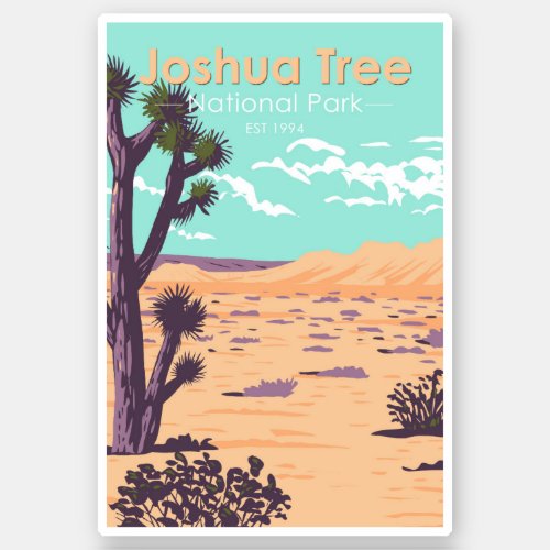 Joshua Tree National Park Tule Springs Vintage Sticker