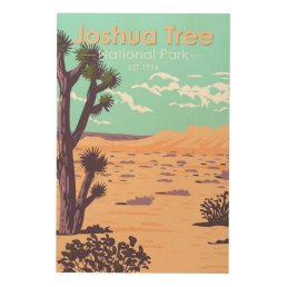 Joshua Tree National Park Tule Springs Vintage Wood Wall Art