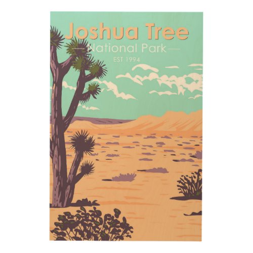 Joshua Tree National Park Tule Springs Vintage Wood Wall Art