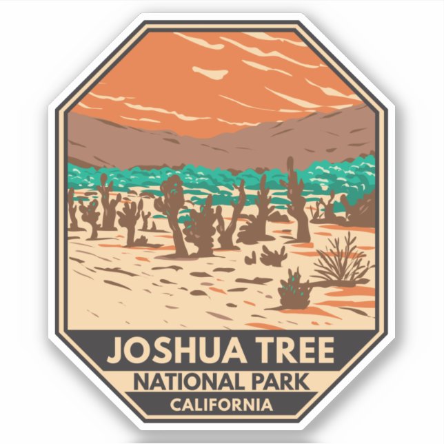 Joshua Tree National Park Turkey Flats Sand Dunes Sticker (Front)
