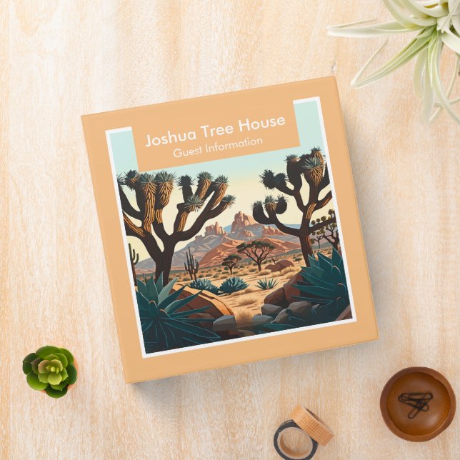 Joshua Tree National Park Vacation Rental 3 Ring Binder (In Situ)