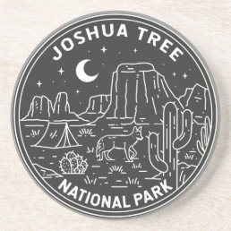 Joshua Tree National Park Vintage Monoline   Coaster