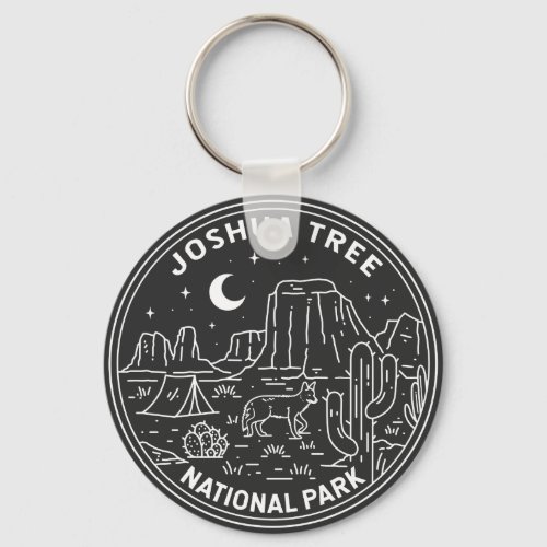 Joshua Tree National Park Vintage Monoline  Keychain