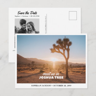 Joshua Tree National Park Wedding Save the Date Postcard