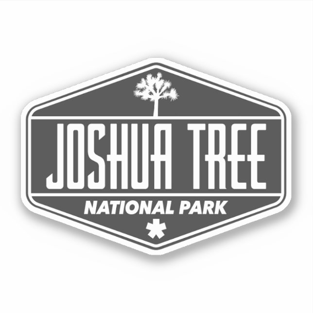 Joshua Tree National - Vintage Travel Sticker (Front)