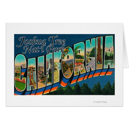 Joshua Tree Nat'l Park, CA - Large Letter Scenes Cards (Front Horizontal)