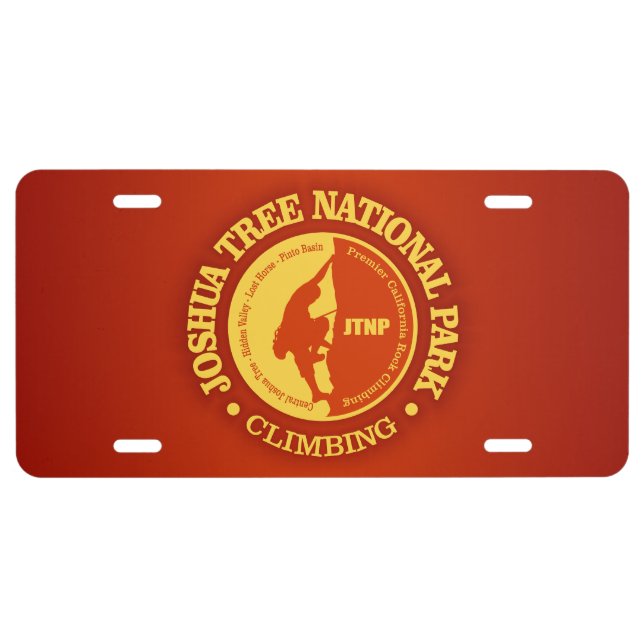Joshua Tree NP (CLB) License Plate (Front)