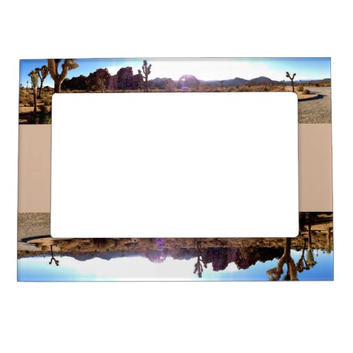 Joshua Tree panoramic photo Magnetic Picture Frame