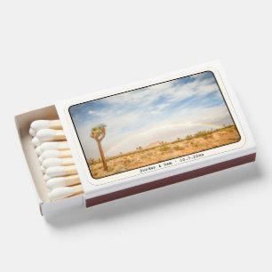Joshua Tree Wedding Favor Matchboxes