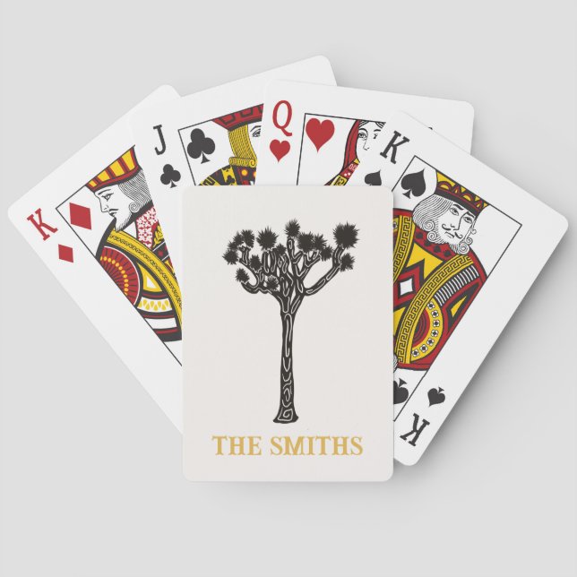 Joshua Tree Wedding Favors  Poker Cards (Back)