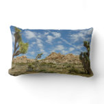 Joshua Trees and Blue Sky Desert Landscape Lumbar Pillow