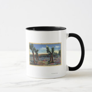 Joshua Trees and Desert Wild Flowers View Mug