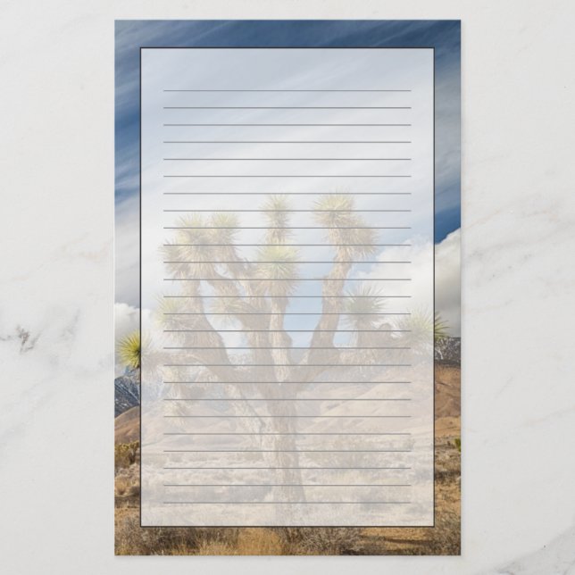 Joshua Trees in Desert Stationery (Front)