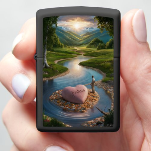 Joshuas Mountain Stream Zippo Lighter