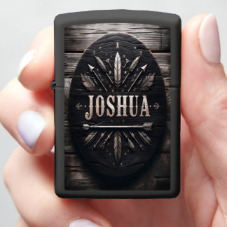 Joshua's Wooden Totem Zippo Lighter