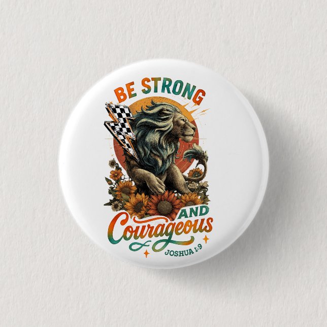 Joshus 1:9  button (Front)